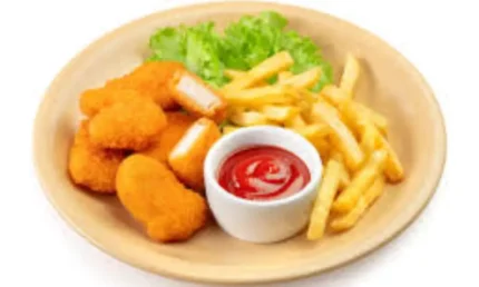 Chicken Nuggets (6pc) with Fries