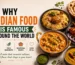 Indian food dishes including biryani, curry, naan, and kebabs featured in a Fanoosh restaurant banner design.