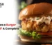 Fanoosh halal burger guide featuring crispy chicken burger with text explaining what makes a burger truly halal.